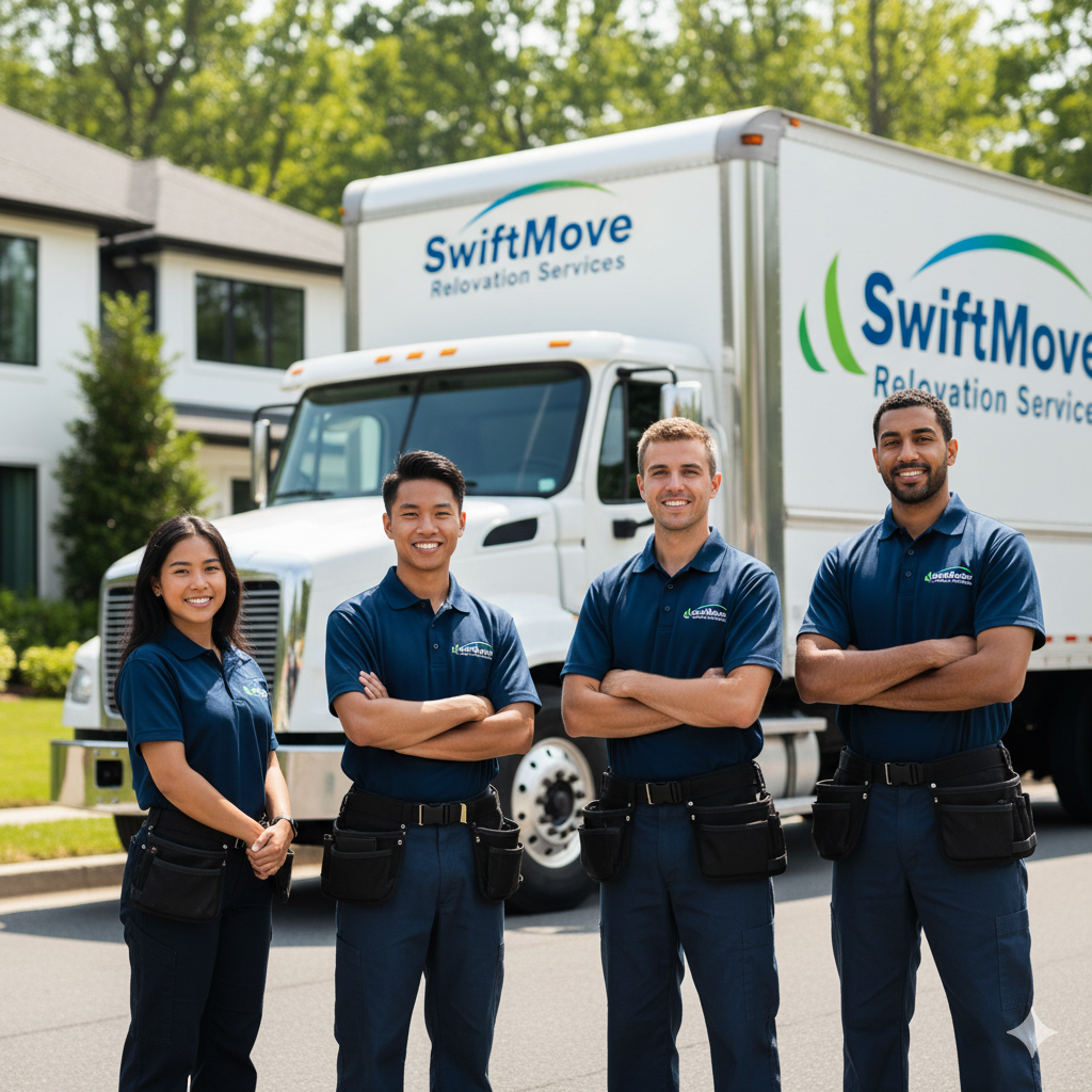 SwiftMove Team and Truck